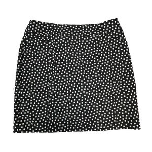 Chico's Zenergy Skirt Skort size 4/0 Black White Polka Dot Minnie Mouse Disney